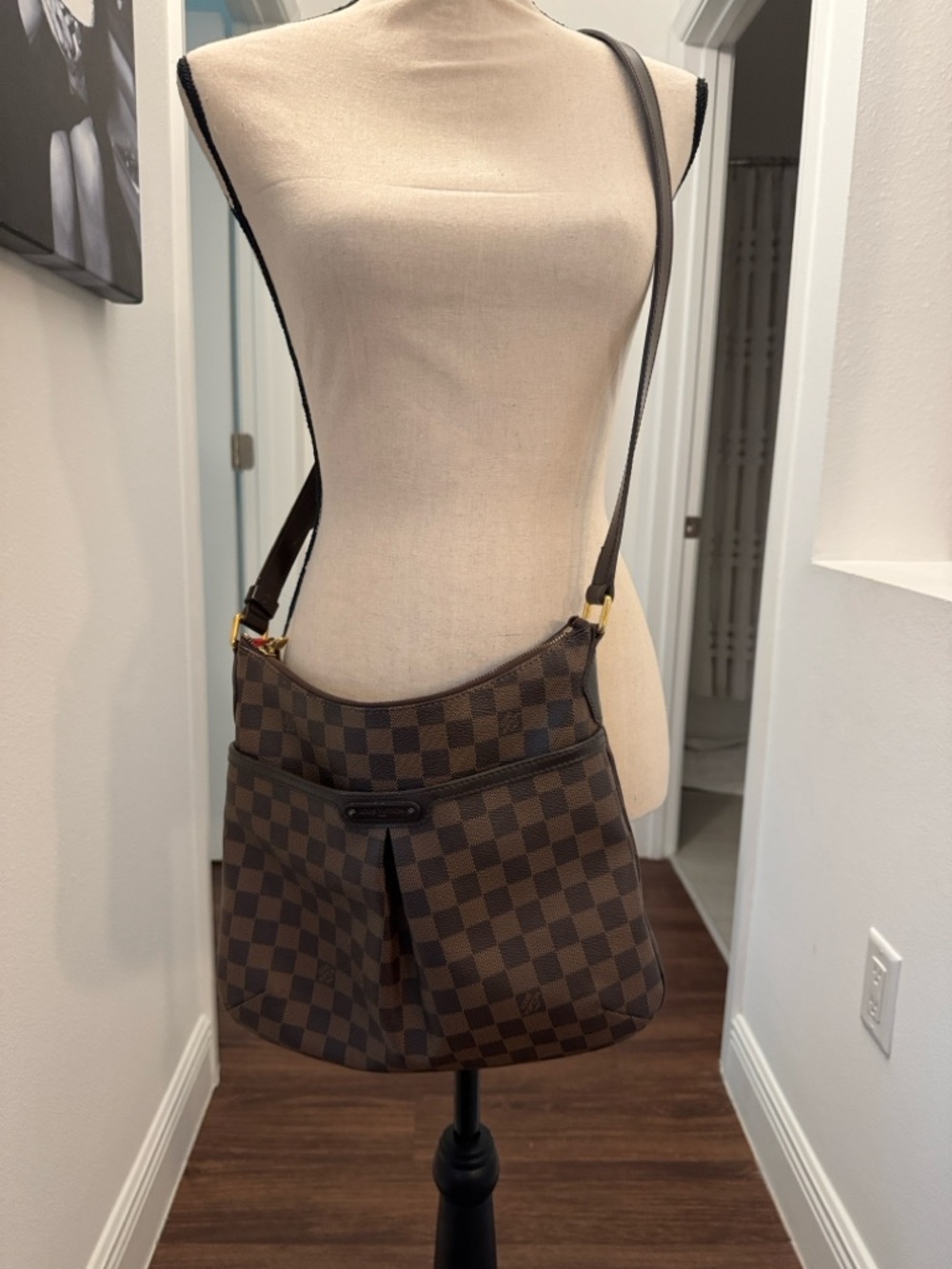 Louis Vuitton Damier Ebene Bloomsbury PM Shoulder Bag